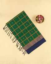 SC3377 - HANDLOOM COTTON WITH CHECKED BUTTA